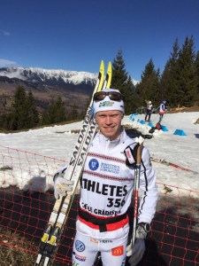 Filip Danielsson på plats i Rasnov.  Foto: Helén Palm Danielsson