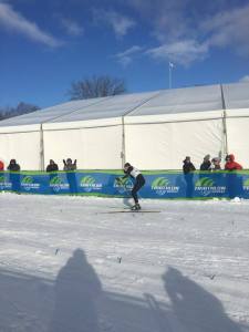 Fredrik Nylén på upploppet i Quebec City.  Foto: Jonna Pettersson