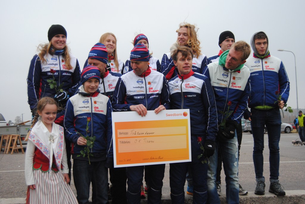 Hela Tisarens Novembersprintenlag samlat. Foto: Torbjörn Andrén