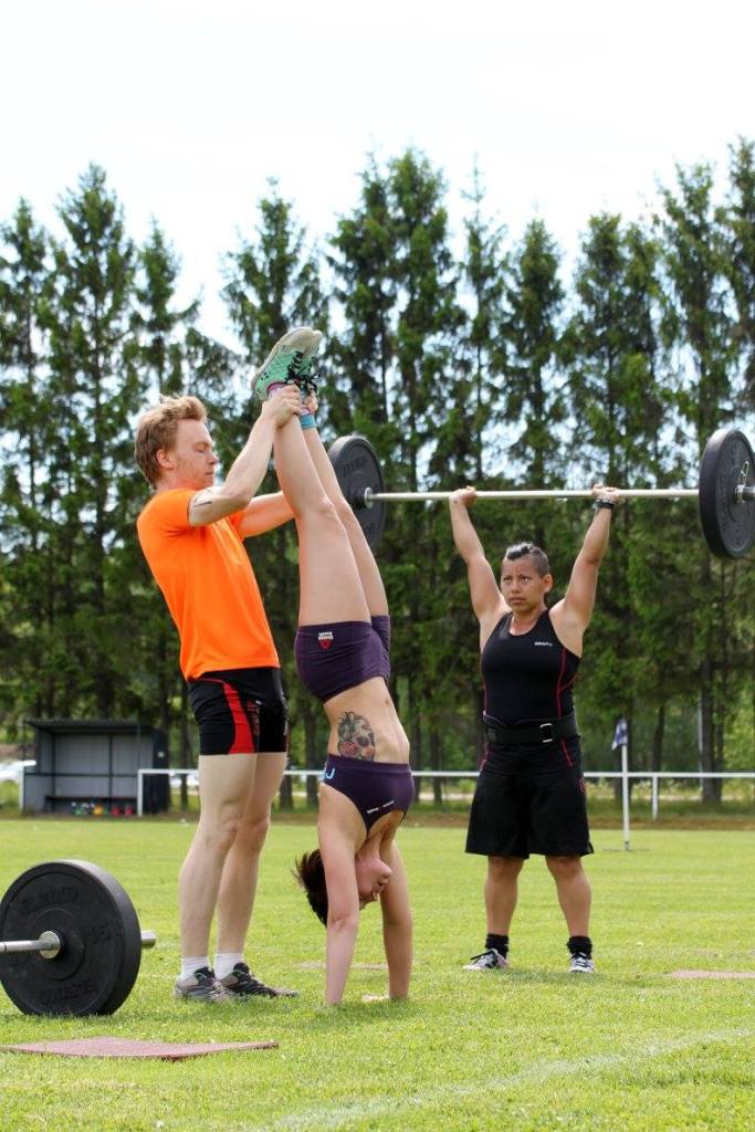 Debuterade (som bihang, lagutfyllnad, efter sent återbud) i en crossfittävling. Foto: Peter Sandberg