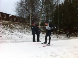 Fredrik Nylén i Rättvik winter triathlon en 31 januari. Foto: Privat