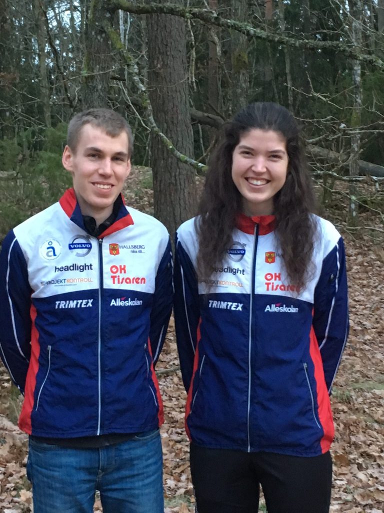 Erik Fernlund med Tisarens tidigare nyförvärv, Ellinor Eriksson. Foto: Tomas Hallmén