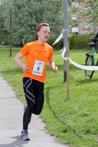 Bloggaren på Oppebylöpet i Nyköping. Foto: Maria Åström